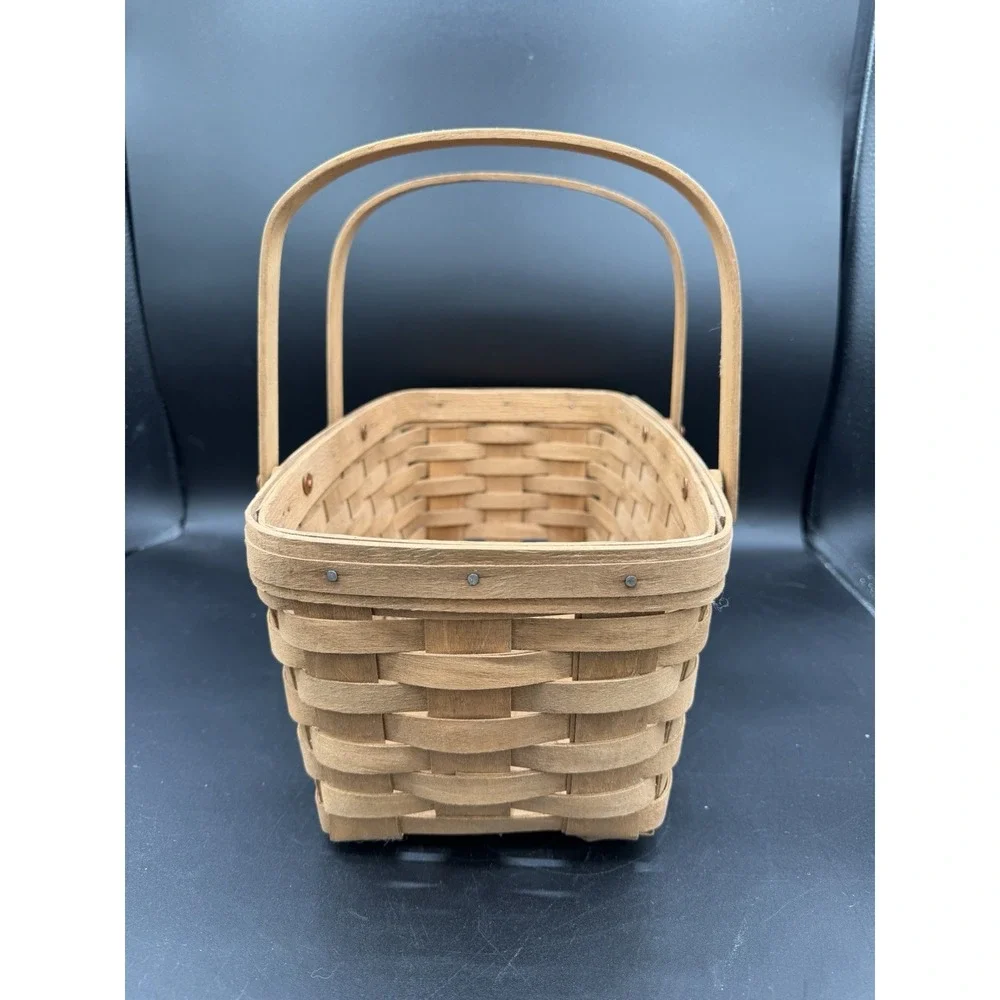 🧺✨ Longaberger 1986 Vintage Large Chore Basket – Made 1 Year Only 🍂🏡